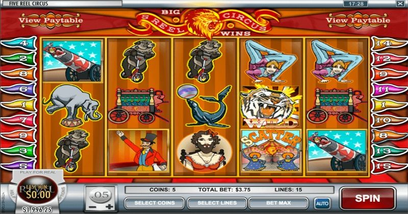 Play in 5 Reel Circus Slot Online from Rival Gaming for free now | www.linxi8.com